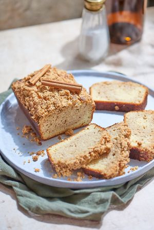 Recette Marbré à la cannelle et streusel croustillant (sans gluten)