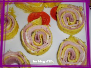 Recette Wrap d'omelette jambon