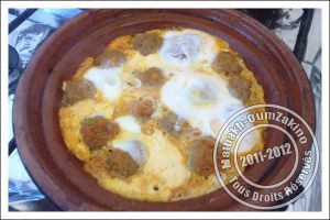 Recette Tajine de boulette de viande haché aux oeufs