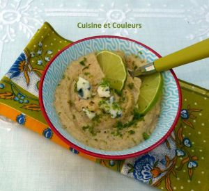 Recette Houmous roquefort/citron vert de Romain