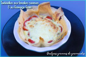 Recette Tartelettes filo aux tomates cerises et au fromage frais