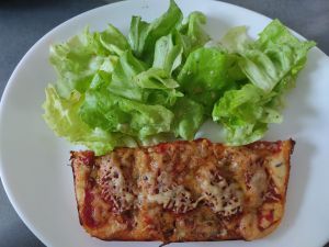Recette Pizza tomates du jardin et chorizo au cake factory