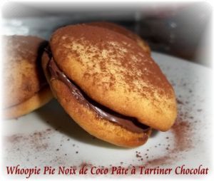Recette Whoopie Day #4 - Whoopie Pie Noix de Coco Pâte à Tartiner Chocolat