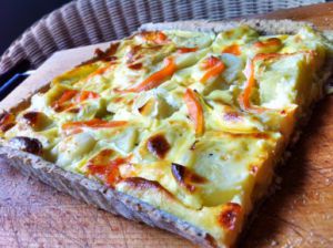 Recette Quiche poireaux et gorgonzola