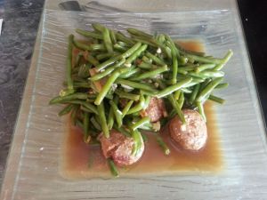 Recette Haricots verts et boulettes de viande COOKEO