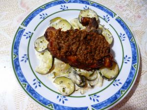 Recette C?tes de porc aux courgettes