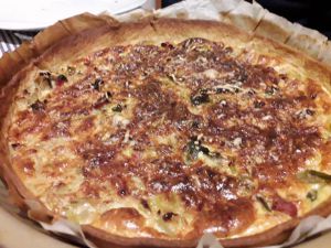 Recette Quiche aux poireaux et oignons