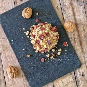 Recette Boule de fromage vegan – cranberry – noix