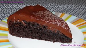 Recette Gâteau Amandes Chocolat et sa Ganache Chocolat