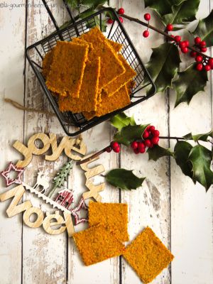 Recette Crackers apéro patate douce et huile à la truffe