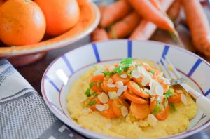 Recette Polenta crémeuse et ses carottes au ras el hanout