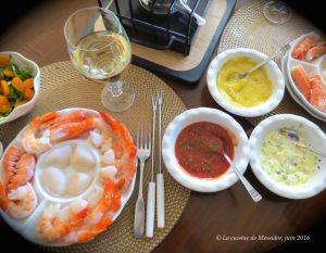 Recette Fondue aux fruits de mer + Mayonnaise santé