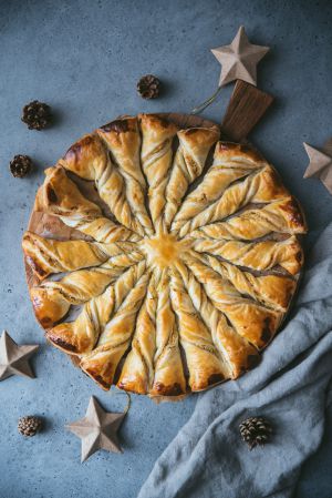 Recette Tarte soleil apéritive au saumon fumé