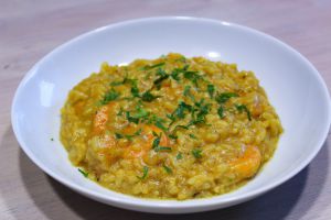 Recette Risotto de Crevettes au Curry