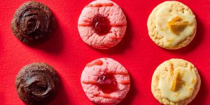Recette Strawberry Thumbprint Cake Mix Cookies