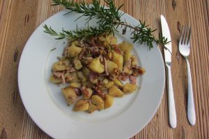 Recette Pommes de terre sautées à l'andouille de Guémené