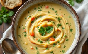 Recette Potage aux Flageolets,  Légumes et fines herbes