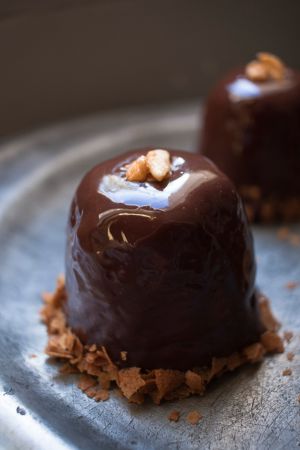 Recette Entremets chocolat caramel