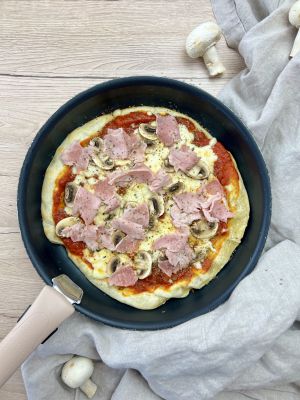 Recette Pizza reine à la poêle