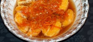 Recette Intermède d'Inspiration Orientale : Salade d'Oranges a l'eau De Vie De Figues