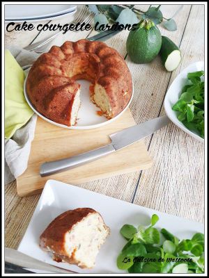 Recette Cake courgette et  lardons