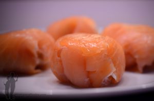 Recette Roulés de saumon fumé au légumes et fromage frais