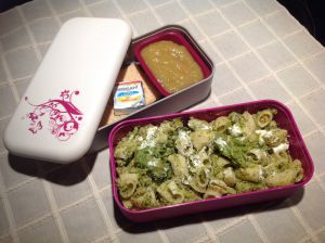 Recette Bento pâtes au brocolis et fruits de mer