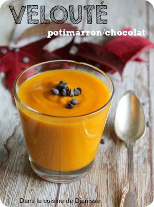 Recette Velouté sucré de potimarron (et chocolat) {au Thermomix} – #Vegan