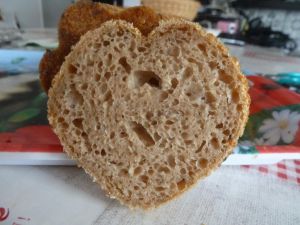 Recette Pains à toastes au levain au sésame