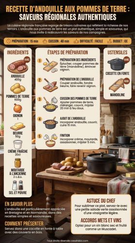 Recette D’Andouille aux Pommes de Terre : saveurs Régionales Authentiques