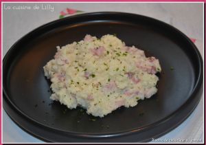 Recette Risotto de chou-fleur au jambon