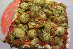 Recette Pizza aux légumes et parmesan