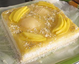 Recette Entremet mangues-poires et chocolat blanc