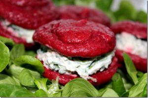 Recette Whoopie pies salés, betterave-fromage