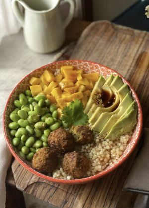 Recette Mango & falafel bowl