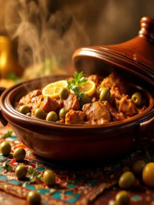 Recette Tajine poulet aux olives - saveurs du Maghreb