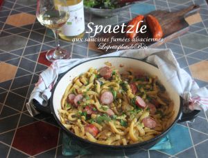 Recette Spaetzle aux saucisses fumées alsaciennes