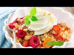 Recette Réalise toi-même le crumble tomate et framboise