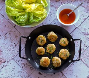 Recette Boulettes de crevettes  au gingembre panées au panko