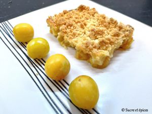 Recette Clafoutis aux mirabelles avec streusel aux amandes