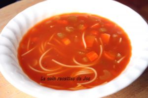 Recette Soupe tomates et vermicelle