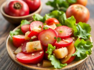 Recette Découvrez cette délicieuse salade de chou rouge, pommes et noix !