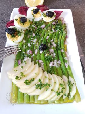 Recette Salade aux Asperges et Poire