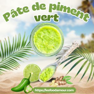 Recette Pâte de piment vert