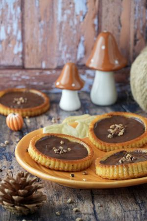 Recette Petits moelleux pommes/noix de pécan/gianduja