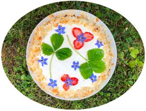 Recette Fraisier au labneh - IG Bas/ modéré