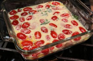 Recette Clafoutis aux tomates et jambon