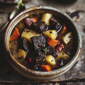 Recette Soupe de restes de boudin