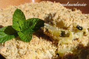 Recette Crumble de courgettes menthe et fêta – Crumble de courgettes au chèvre – Courgettes à la carbonara