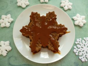 Recette Gâteau hyperprotéiné végan chocolat chicorée nappé caramel (diététique, sans gluten ni sucre ni beurre ni oeuf, riche en fibres)